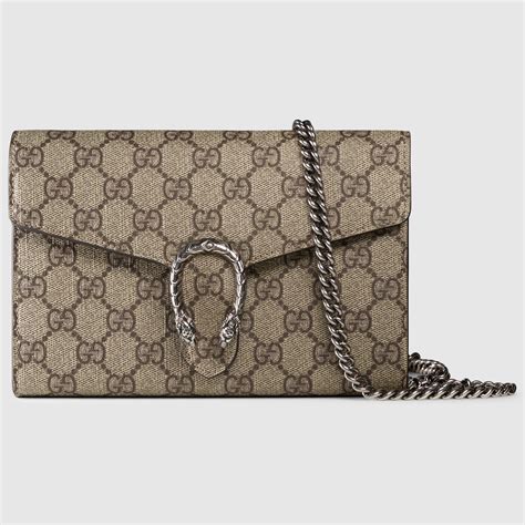 gucci wallet on a chain dionysus|Gucci Dionysus GG Supreme Clutch Bag .